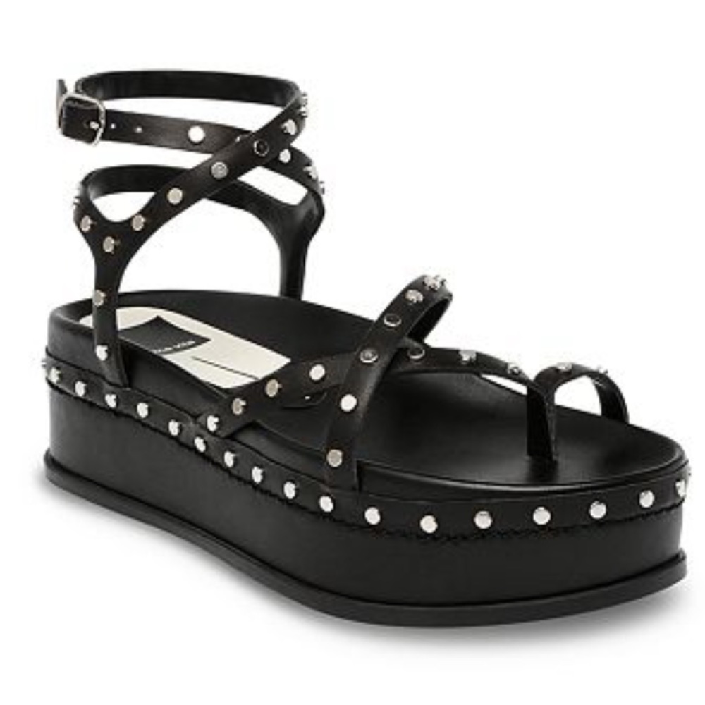 Dolce Vita Platform Welma Sandals Black Studded Platforms